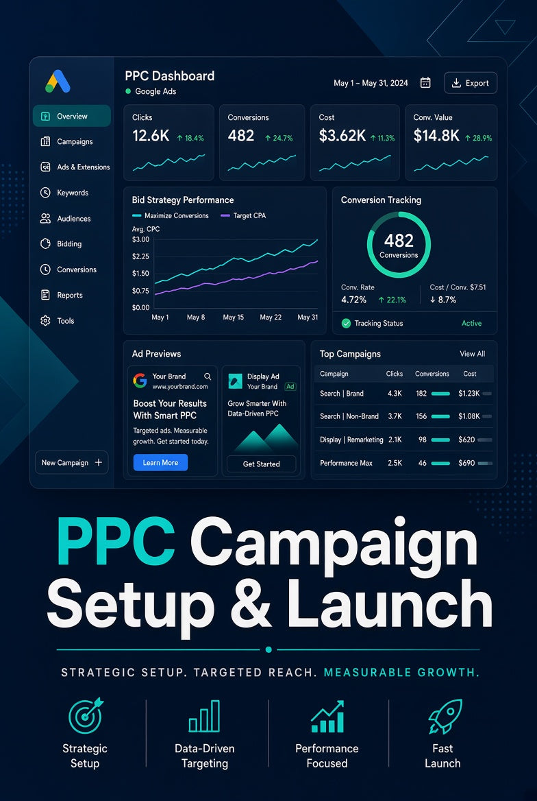 PPC Campaign Setup And Launch